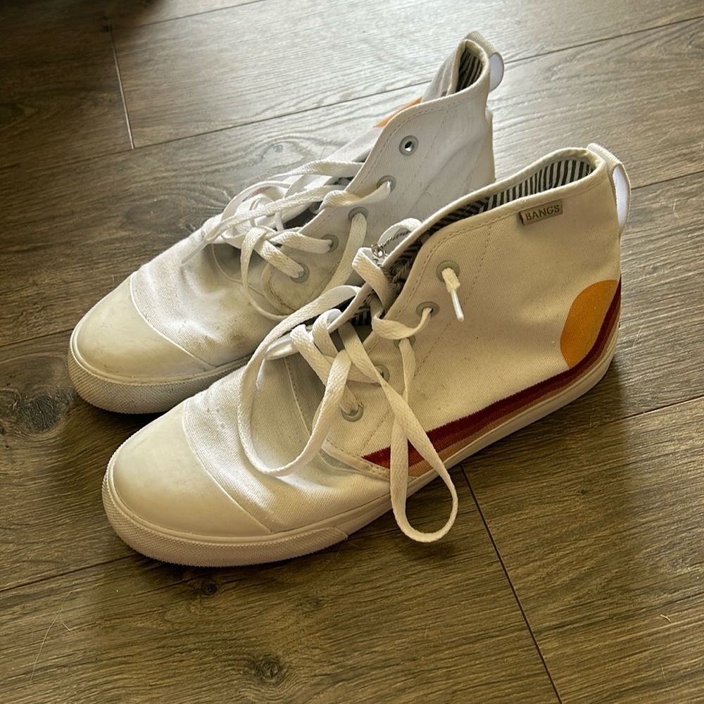 White BANGS Higtops